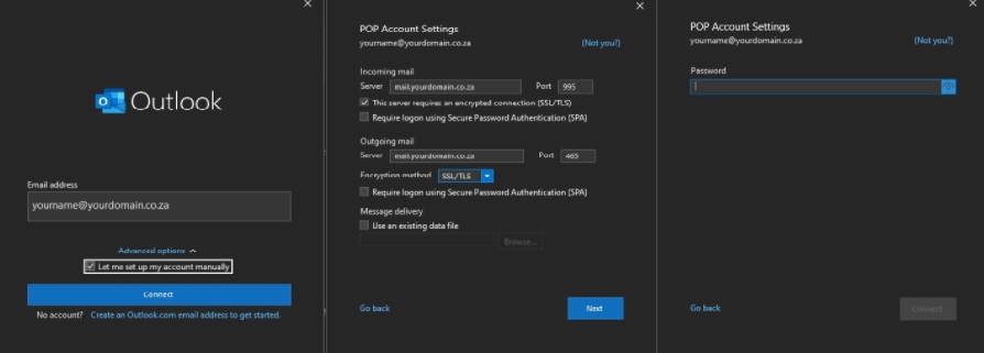 setup outlook on mailbird